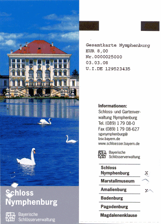 Nymphenburg, vu de la ville