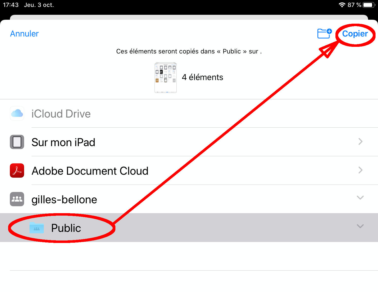 Lancer le transfert Lancer le transfert