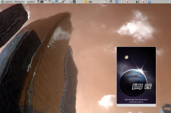 lancement de GIMP 2.6