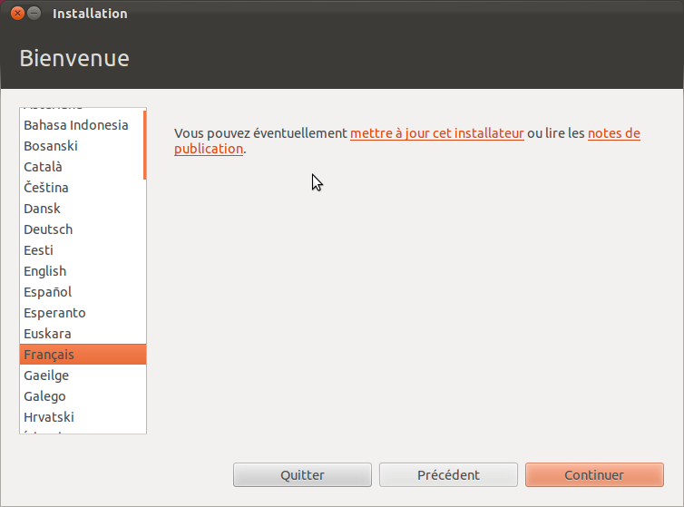 message gag - mise a jour installateur