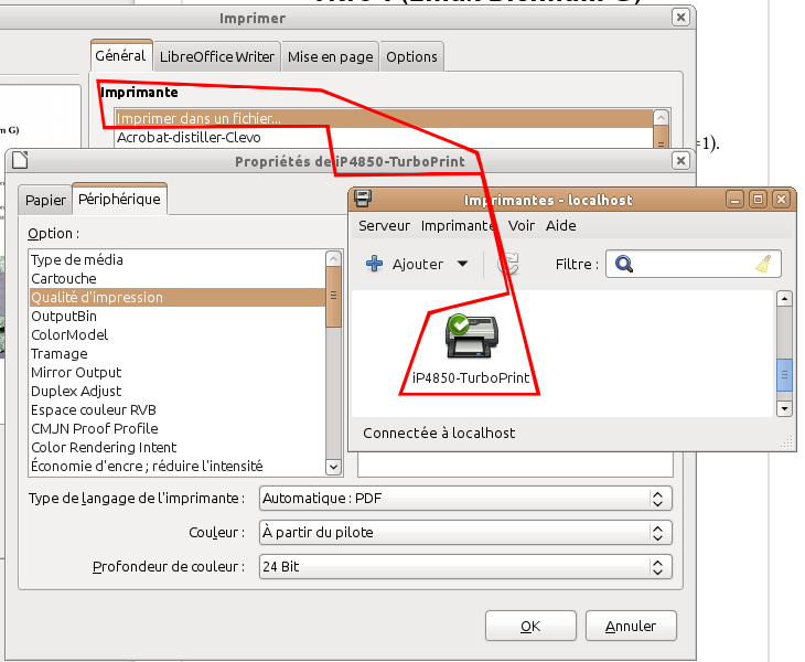 Imprimer dans un fichier sous Trusty+MATE+LibreOffice